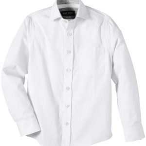 Gol Jungen Shirt met haaienkraag, slimfit Hemd, Weiß (White 6), 146 EU