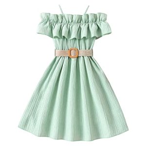 Generic Prinzessin Kleid Mädchen Sommerkleid A Linie Kleider Abendkleider Partykleid Festlichkleid Geburtstagskleid Mädchen 7-12 Jahre Kinderkleider Kinderkleidung Mädchen