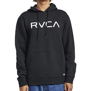 RVCA Herren Big Hooded Sweatshirt Kapuzenpullover, schwarz, Small