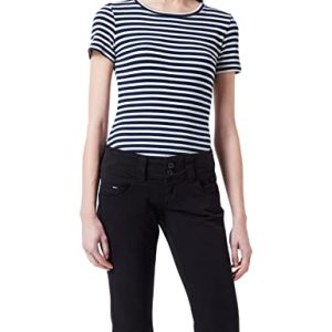 Pepe Jeans Damen Venus Crop Shorts, Black (Black), 24W
