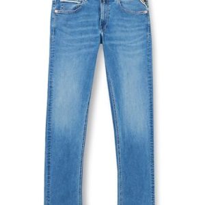 Replay Herren Jeans Grover Straight-Fit Hyperflex mit Stretch, Medium Blue 009 (Blau), 34W / 32L