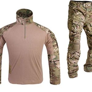 Mensche Militär Kleidung Paintball Kriegsspiel Kampf Gen3 Taktisch Uniform Hemd Hose Kniepolster Multicam MC (S)