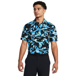 Under Armour Playoff 3.0 Polo, Schwarz/Capri/Schwarz, 3X-Large Groß