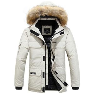 Winter verdicken Jacke Baumwolle Kleidung Lange Kapuze Abnehmbare Kragen Trend Mäntel Männer Mode Down Parkas Plus Größe 5XL 6XL DDMK-5928Beige XXXL