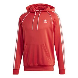 Adidas Originals Adi SST PK Hoodie Mens Active Hoodies Size XXL, Color: Lush Red/White