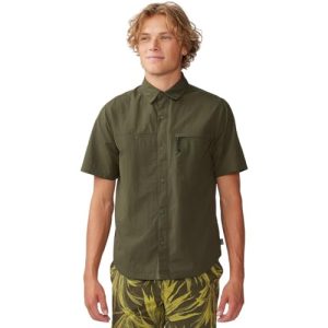 Mountain Hardwear Herren Stryder Kurzarm-Shirt Hemd, Kiefer dunkel, L
