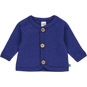 Fred's World by Green Cotton Baby Boys Wool Fleece Jacket, Deep Blue, 56/62