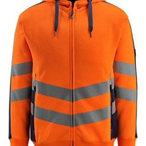 Mascot Sweatshirt mit Reißverschluss "Corby", 1 Stück, 4XL, orange/schwarz-blau, 50138-932-14010-4XL
