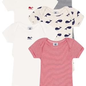 Petit Bateau Unisex Baby A09WP Body, Variante 1, 18 Monate (5er Pack)