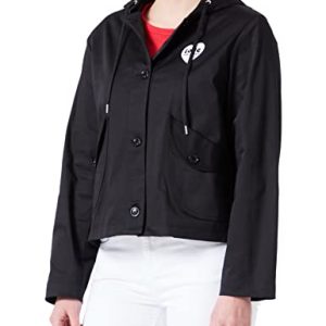 Love Moschino Women's Hooded Jacket, Black, 40