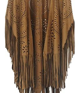 Cape Mantel für Frauen Modische Open Front Poncho Cape Sommer Tassel Retro Schals Soft Oversized Cardigan Hochzeit Schals Geschenk für Damen