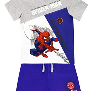 Marvel Jungen Spiderman T-Shirt und Shorts Set Mehrfarbig 110