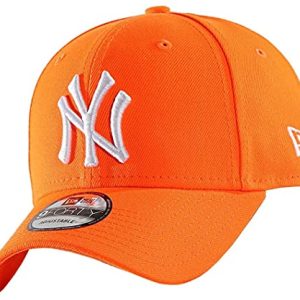 New Era New York Yankees MLB Cap Verstellbar 9forty Basecap Kappe Neon Orange - One-Size