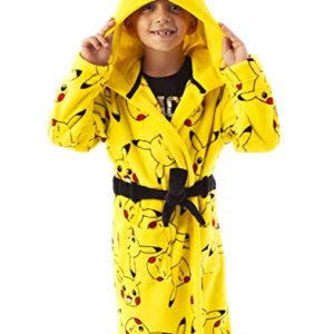 Pokemon Dressing Kleid Jungen Mädchen Pikachu Kids Pocket Bademantel 9-10 Jahre