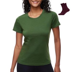 DE Womens t shirt M Forest green