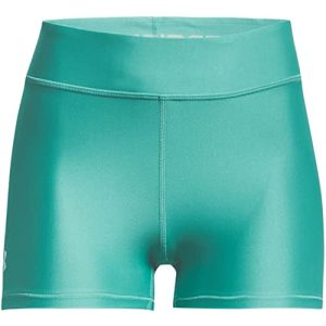 Under Armour Damen HeatGear Armour Mid Rise Shorty Shorts, Neptune (369) / Schwarz, Medium