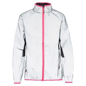 Trespass Damen Lumi Wasserdichte Regenjacke Aus Vollst ndig Reflektivem Material, Silver Reflective, XL EU