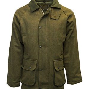 Walker & Hawkes – Herren-Jacke, Derby-Tweed-Stil, Jagd-Jacke, dunkelgrün (Dark Sage) Gr. Large, Dark Sage