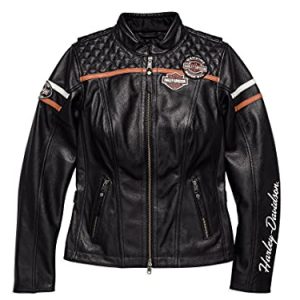 HARLEY-DAVIDSON Miss Enthusiast EU Damen Leder Jacke, 98030-18EW, M