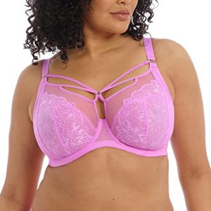 Elomi Damen Tief Plunge-BH, Undurchsichtige, Sehr Pink, 36FF