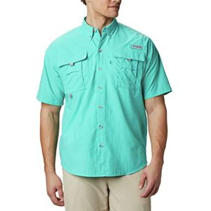 Columbia Herren Short Sleeve Bahama II Kurzarm-Shirt, Aqua, XX-Large