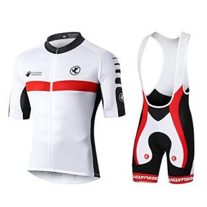 UGLY FROG Herren Fahrradbekleidung set Kurzarm Herrentrikot Radhose Radtrikots für Herren Schnelltrocknend Atmungsaktiv M