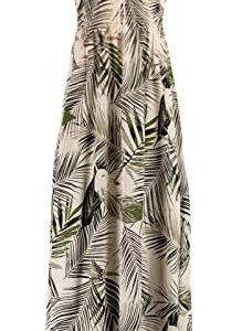 Hailys Damen Viskose Maxi Träger-Kleid Ka44ja HF-1708104 Beige Palm S