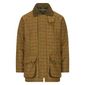 WALKER AND HAWKES - Men's Derby Tweed Barlaston Shooting Jacket - Beige Tweed - XXS