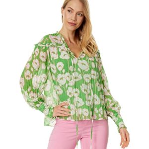 Ted Baker Ellerie Swing Blouse with Blouson Sleeve Green 3 (US 8)