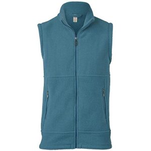 Engel Herren Fleece Weste mit Taschen, 100% Wolle, Gr. 46/48-58/60, 2 Farben (46/48, Atlantik)