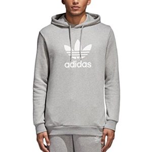 adidas Originals Men's Trefoil Warm-Up Hoodie Medium Grey Heather 2 Medium