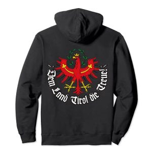 Dem Land Tirol die Treue Rückseite Tiroler Adler Bekleidung Pullover Hoodie