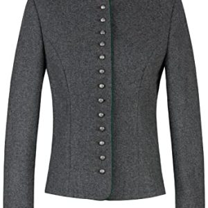 Heimatgwand Damen Jacke Elisabeth Lodenjacke, Schiefer, Standard
