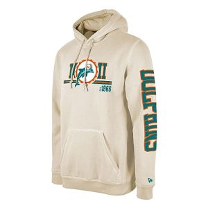 New Era Miami Dolphins NFL 2023 Sideline Historic Stone Hoody - M