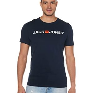 JACK & JONES Herren T-Shirt JJECorp Logo Tee 12137126 Navy Blazer, XL