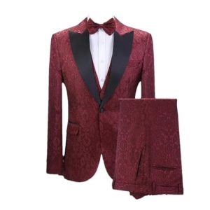 Herrenanzug mit spitzem Revers, einfarbig, schmale Passform, Anzug für Hochzeit, einreihiger Bräutigam, Smoking, Party, Blazer, Weste, Hose Set, Herrenanzüge 6, XS