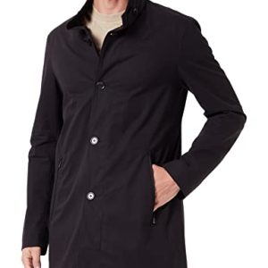 bugatti Herren 338400-39064 Mantel, schwarz-290, 29 EU