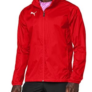 Puma Herren Training Rain Jacket, Puma Red-puma white, M