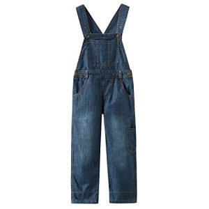 Grandwish Denim Latzhose Jungen Overalls für Kinder, 016 Blau, 140cm (Etikettengröße:10)