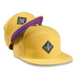 Soulbuddy Special Basecap Cap Herren Basecap Kinder – 2er-Set Familien Outfit Set – Vater Sohn Partnerlook – Mama Tochter Partnerlook – Papa Geschenk –Atmungsaktiv Leicht –Gelb-Lila– One Size + Kids L