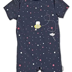 Sterntaler Unisex Kinder Mädchen Schwimmanzug Baby Schwimmanzug Biene UV-Schutz 50+ marine, 116