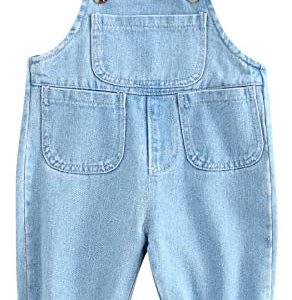 Panegy Baby Girl Boy Jean Jumpsuits Soft Cute Jean Jumper Toddler Fashion Bib Overalls Sleeveless Adjustable Denim Overalls 12-18 Months