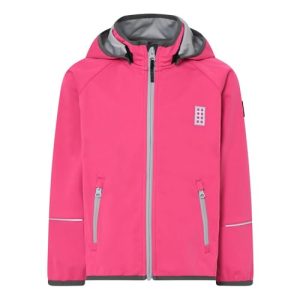 LEGO Unisex Mädchen Softshell 8.000 Wassersäule Atmungsaktiv Winddicht LWSeferit 200 Shell-Jacke, 432 Lilac Rose, 122