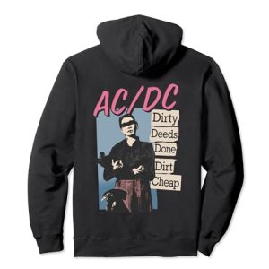 ACDC Dirty Deeds Done Dirt Cheap Rock Music Band Pullover Hoodie