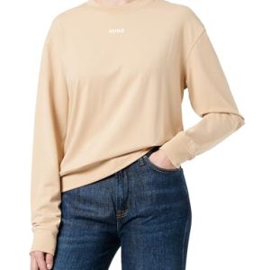 HUGO Damen Shuffle_Sweatshirt LOUNGEW Sweatshirt, Medium Beige265, XL EU