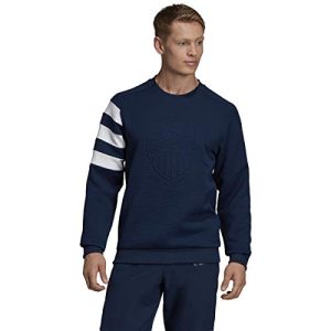 adidas Herren Usa Volleyball Crew Sweatshirt Pullover, Collegiate Navy/Weiß, X-Small