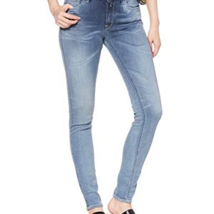 Replay Damen New Luz Hyper Bio Jeans Skinny, Blau (Medium Blue 91), 25W / 32L