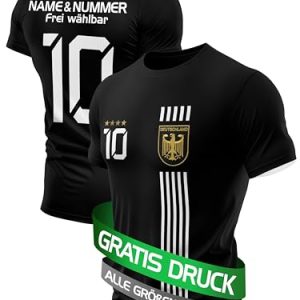 IIIII20Fo7IIIII Fussball Deutschland Trikot Em 2024 Kinder mit eigenem Namen personalisiert - Jungen National Fußball Kind Trikots - Jungs Fanartikel deutsche Nationalmannschaft ZT5B