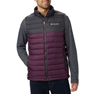 Columbia Herren, Powder Lite, Weste, Black Cherry, Shark, Small