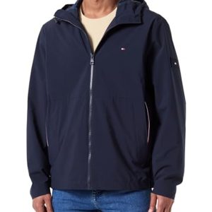 Tommy Hilfiger Herren RWB Hooded Jacket MW0MW37116 Andere Jacken, Blau (Desert Sky), L